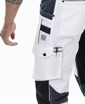 Obrázok z ARDON®4Xstretch® Pracovné nohavice s trakmi biele