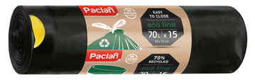 Obrázok z PACLAN ECO LINE 70 L Vrecia do Koša 15ks/role