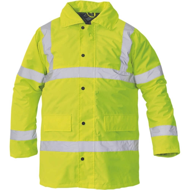 Obrázok z Cerva SEFTON Reflexná bunda zimná žltá