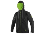 Obrázok z CXS HARRISON Pánska mikina s kapucňou čierna / zelená