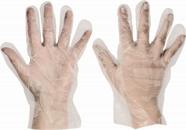 Obrázok z HDPE Pracovné jednorázové rukavice 100ks