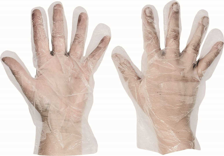Obrázok z HDPE Pracovné jednorázové rukavice