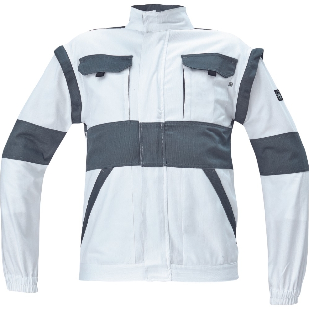 Obrázok z Cerva MAX NEO Pracovná montérková bunda 2v1 bielo / sivá 