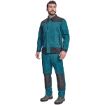 Obrázok z Cerva CREMORNE Pracovná bunda petrolejová 