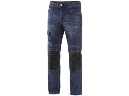 Obrázok z CXS Nimes I Pánske pracovné nohavice jeans do pása modro-čierne