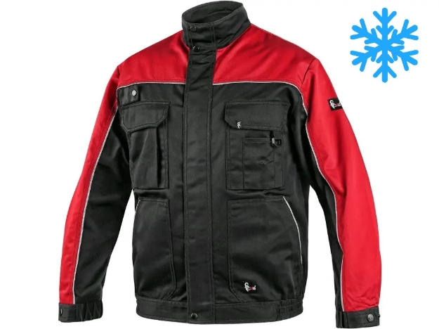 Obrázok z CXS ORION OTAKAR Montážna blúzka zimná čierna / červená 