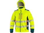 Obrázok z CXS BEDFORD Výstražná softshellová bunda žlto-petrolová