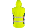 Obrázok z CXS BEDFORD Výstražná softshellová bunda žlto-petrolová