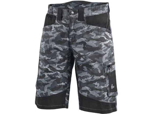 Obrázok z CXS SOLIS FLEX Pracovné kraťasy maskáčovo-čierne