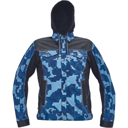 Obrázok z Cerva NEURUM CAMOUFLAGE Pracovná bunda s kapucňou navy