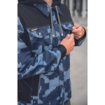 Obrázok z Cerva NEURUM CAMOUFLAGE Pracovná bunda s kapucňou navy