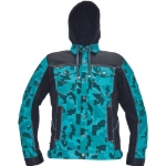 Obrázok z Cerva NEURUM CAMOUFLAGE Pracovná bunda s kapucňou petrolejová