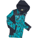 Obrázok z Cerva NEURUM CAMOUFLAGE Pracovná bunda s kapucňou petrolejová