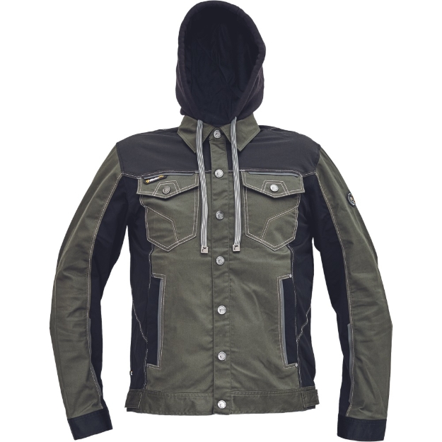 Obrázok z Cerva NEURUM CLASSIC Pracovná bunda s kapucňou olivová