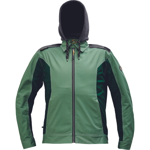 Obrázok z Cerva DAYBORO Pracovná bunda machovo zelená / čierna