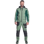 Obrázok z Cerva DAYBORO Pracovná bunda machovo zelená / čierna