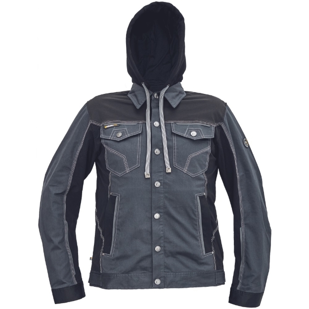 Obrázok z Cerva NEURUM CLASSIC Pracovná bunda s kapucňou antracit