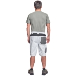 Obrázok z Cerva CREMORNE Pracovné šortky biela / šedá