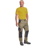 Obrázok z Cerva CREMORNE Pracovné nohavice do pásu olivová / čierna