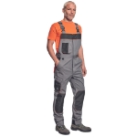 Obrázok z Cerva CREMORNE Pracovné nohavice s trakmi šedá / čierna