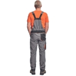 Obrázok z Cerva CREMORNE Pracovné nohavice s trakmi šedá / čierna