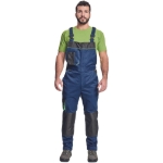 Obrázok z Cerva CREMORNE Pracovné nohavice s trakmi tm. modrá / čierna