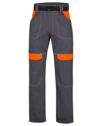 Obrázok z ARDON®COOL TREND Pracovné nohavice do pása sivá / oranžová
