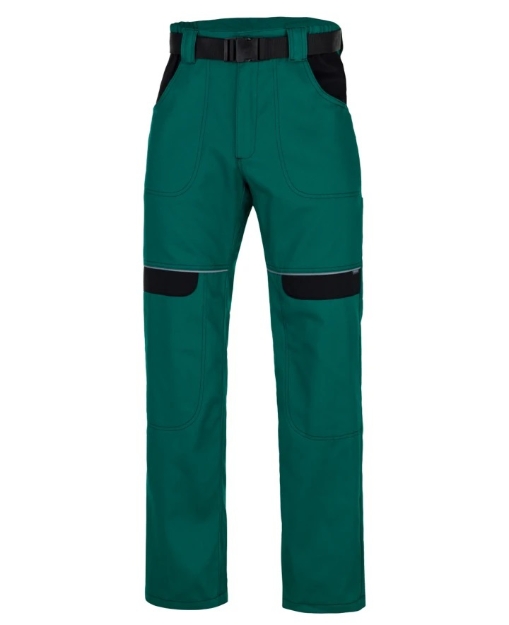 Obrázok z ARDON®COOL TREND Pracovné nohavice v páse zelené predĺžené