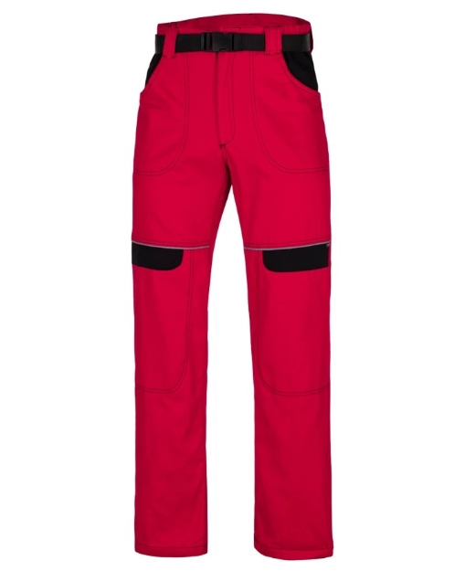 Obrázok z ARDON®COOL TREND Pracovné nohavice do pása červené skrátené