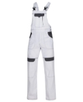 Obrázok z ARDON®COOL TREND Pracovné nohavice s trakmi bielo-šedé skrátené