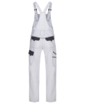 Obrázok z ARDON®COOL TREND Pracovné nohavice s trakmi bielo-šedé skrátené