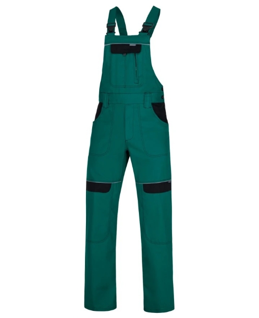 Obrázok z ARDON®COOL TREND Pracovné nohavice s trakmi zelené skrátené