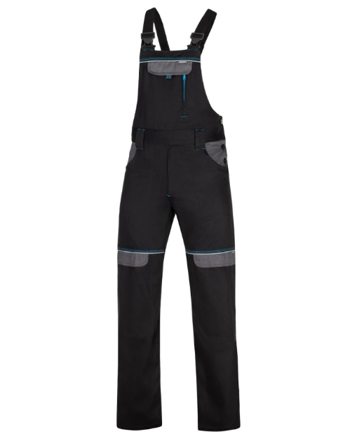 Obrázok z ARDON®COOL TREND Pracovné nohavice s trakmi čierne skrátené