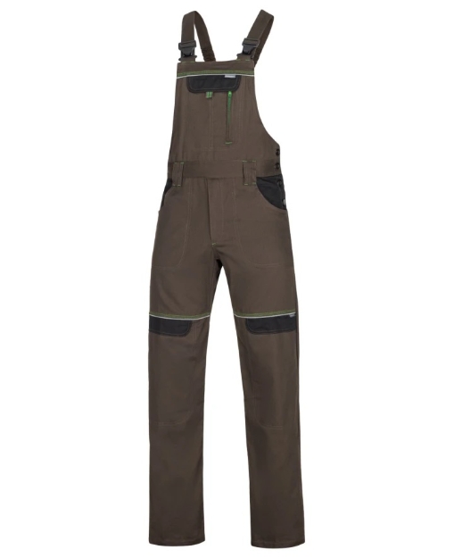 Obrázok z ARDON®COOL TREND Pracovné nohavice s trakmi hnedé skrátené