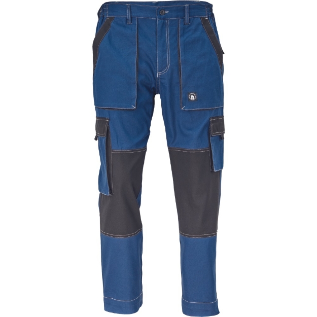 Obrázok z Cerva MAX SUMMER Pracovné nohavice do pásu modrá / čierna