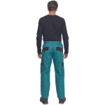 Obrázok z Cerva MAX SUMMER Pracovné nohavice do pasu petrolejová / čierna 