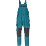 Obrázok z Cerva MAX SUMMER Pracovné nohavice s trakmi petrolejová / čierna 