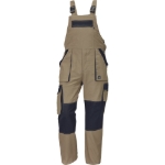 Obrázok z Cerva MAX SUMMER Pracovné nohavice s trakmi piesková / čierna