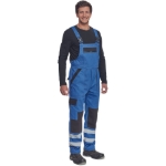 Obrázok z Cerva MAX NEO REFLEX Pracovné nohavice s trakmi modro / čierne 