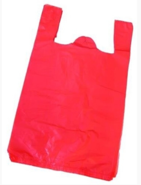 Obrázok z Mikrotenová taška červená 100 ks