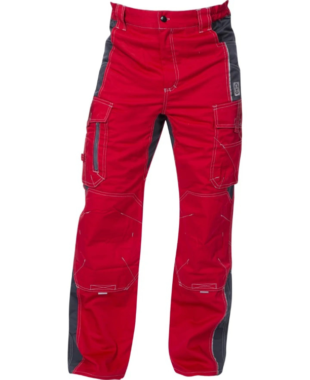 Obrázok z ARDON®VISION Pracovné nohavice do pása skrátené červené