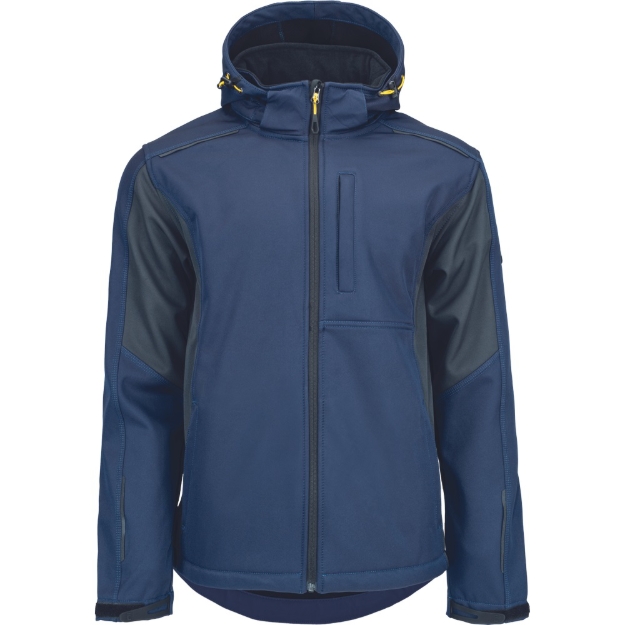 Obrázok z Cerva DAYBORO Pánska softshellová bunda tm. modrá / čierna