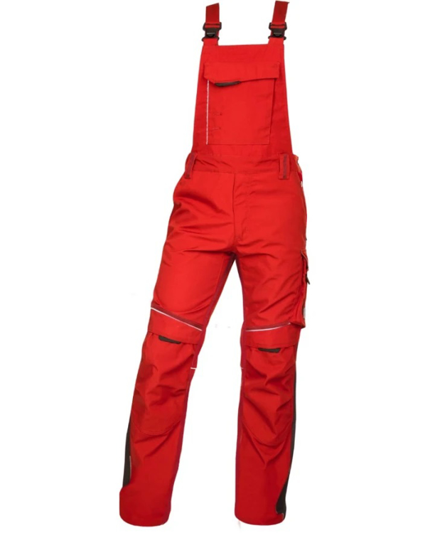 Obrázok z ARDON®URBAN+ Pracovné nohavice s trakmi skrátené jasne červené