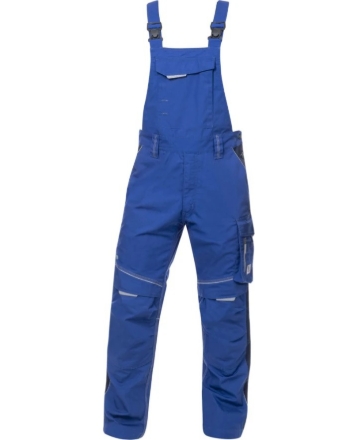 Obrázok z ARDON®URBAN+ Pracovné nohavice s trakmi skrátené stredne modré 