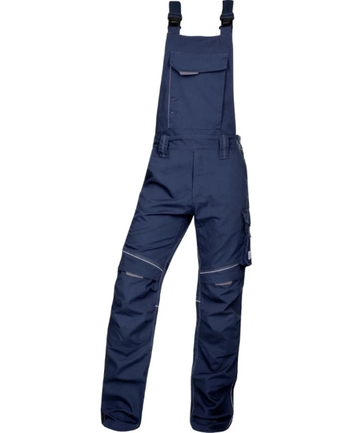 Obrázok z ARDON®URBAN+ Pracovné nohavice s trakmi skrátené tmavo modré 