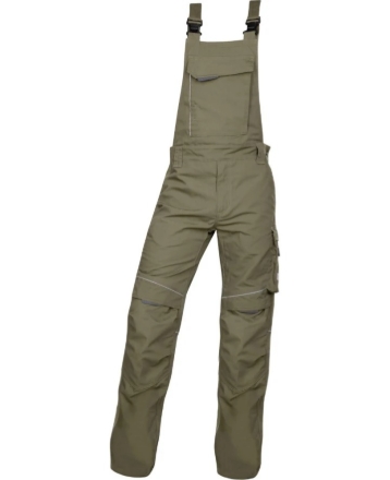 Obrázok z ARDON®URBAN+ Pracovné nohavice s trakmi skrátené khaki