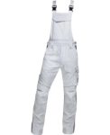 Obrázok z ARDON®URBAN+ Pracovné nohavice s trakmi predĺžené biele