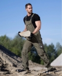 Obrázok z ARDON®URBAN+ Pracovné nohavice s trakmi predĺžené khaki