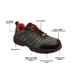 Obrázok z VECTRA S1P ESD NM Grey/red Low