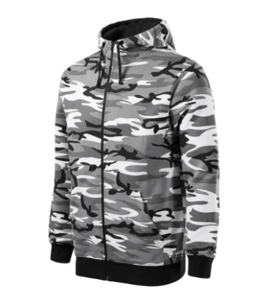 Obrázok z MALFINI C19 Camo Mikina na zips pre mužov